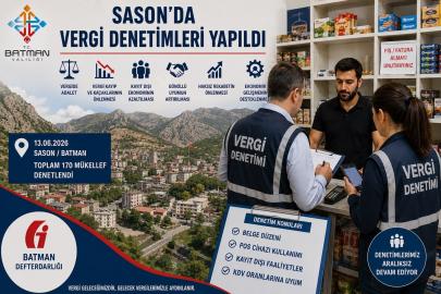 Batman'da 170 mükellefe vergi denetimi