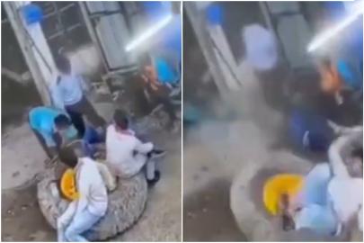 Hindistan'da şişirilen lastik aniden patladı: 1 ölü, 3 yaralı
