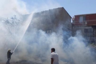 Bornova'da uyarılara rağmen yakılan ateş yangına neden oldu