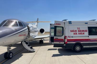 Mardin’de ambulans uçak 14 günlük Avşin Ajda bebek için havalandı