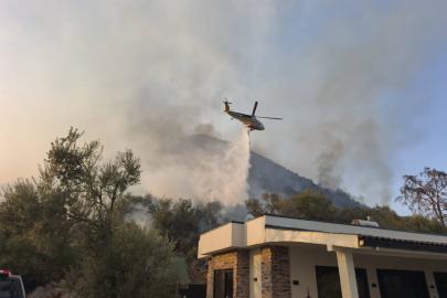 Muğla'daki orman yangınının enerjisi düşürüldü
