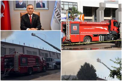 Gaziantep Valisi Çeber: Pamuk ipliği fabrikasında çıkan yangın büyük ölçüde kontrol altına alındı
