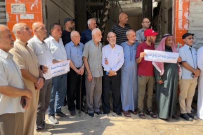 Gazze'de yardım dağıtım noktalarının yeniden açılması için gösteri düzenlendi