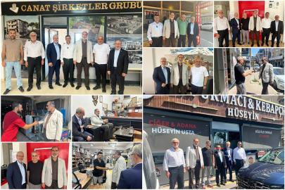 HÜDA PAR Genel Sekreteri Yılmaz, İzmir'de esnafı ziyaret etti