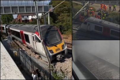 İngiltere'de iki günde ikinci tren kazası: Bir tren daha raydan çıktı